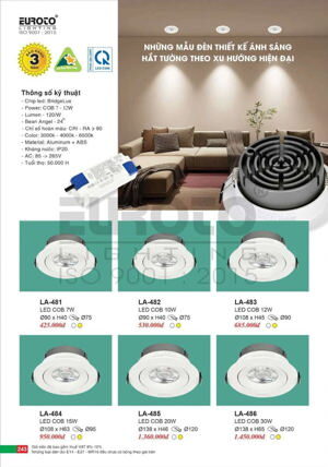Đèn Led âm trần LA-484