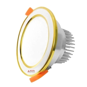 Đèn LED âm trần mặt bạc viền vàng 5w Asia MBVDS5