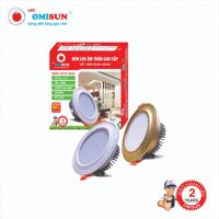 ĐÈN LED ÂM TRẦN MẶT CONG 7 W- NHÔM VIỀN BẠC