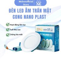 Đèn LED Âm Trần Mặt Cong Nano Plast TLC hình tròn trắng - den am tran den op tran 87