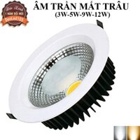 ĐÈN LED ÂM TRẦN MẮT TRÂU COB 3W 5W 9W 12W. ÁNH SÁNG TRẮNG/VÀNG