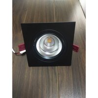 Đèn led âm trần mặt vuông, vỏ đen, chiếu rọi, Mắt Việt, MV-B701-R,công suất 7w, as; vàng, trắng, trung tính, Bh 24 thán