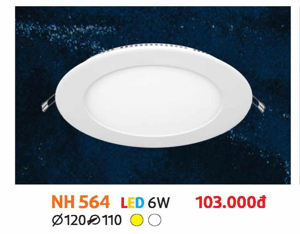 Đèn LED âm trần NH564 LED 6W