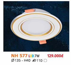 Đèn LED âm trần NH577 LED 7W