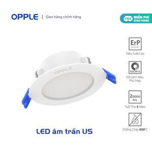 Đèn Led âm trần Opple R125-9W
