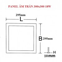 Đèn Led Âm Trần Panel 300x300 18W  Đèn Led Thạch Cao Cho Văn Phòng - TRUNG TÍNH  4200K