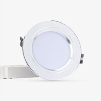 Đèn Led Âm Trần Rạng Đông AT10 3W, 5W, 7W, 9W, 12W  Đèn downlight, đèn Downlight đổi màu - 9W lỗ trần 110 - Đổi Màu Viền Bạc
