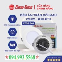 Đèn Led Âm Trần Rạng Đông Downlight đổi 3 màu 7W 9W Chip LED SAMSUNG AT02