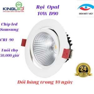 Đèn LED âm trần rọi KingLED Opal 10W DLR-10SS-T110