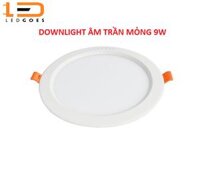 Đèn LED âm trần siêu mỏng LEDGOES 9W lỗ khoét 120mm - Trung tính