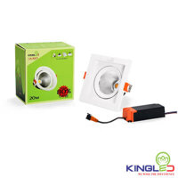 Đèn LED Âm Trần Spotlight Vuông KingLED 10W DLR-10-V115