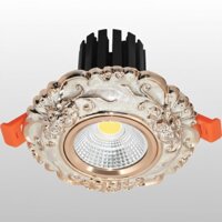 Đèn LED Âm Trần Tân Cổ Điển Puly Cao Cấp 10W AFC 03 Ø70