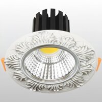 Đèn LED Âm Trần Tân Cổ Điển Puly Cao Cấp 12W AFC 07 Ø70