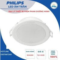 Đèn led âm trần thạch cao Philips 5W 59447 lỗ khoét trần 90