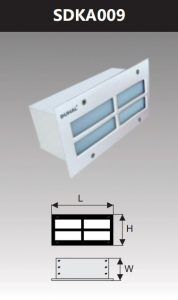Đèn led âm tường 5w SDKA009
