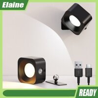 Đèn led Âm Tường elaine Sạc usb Có Thể Xoay 360 Độ 3 Màu Sắc° Bóng Nam Châm Xoay Tròn Chuyên Dụng