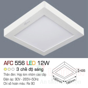 Đèn Led Anfaco AFC 556 - 12W, 3 chế độ sáng