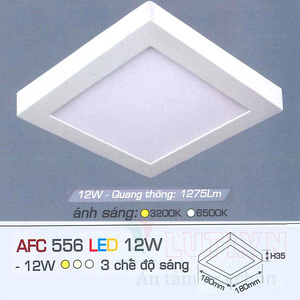 Đèn Led Anfaco AFC 556 - 12W, 3 chế độ sáng