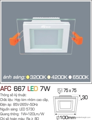 Đèn led Anfaco AFC667 7W