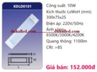 ĐÈN LED BÁN NGUYỆT ỐP TRẦN ĐỔI MÀU DUHAL 10W (0,3M / 0.3M / 3 TẤC) KDLD0101 / KDLD 0101