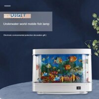 Đèn Led Bể Cá Đèn Ngủ Năng Động Đại Dương Ảo Cá Heo Nhân Tạo Nhiệt Đới Phong Cảnh Dễ Thương Trang Trí Phòng EU Cắm