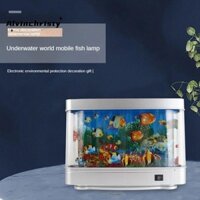 Đèn Led Bể Cá Đèn Ngủ Năng Động Đại Dương Ảo Cá Heo Nhân Tạo Nhiệt Đới Phong Cảnh Dễ Thương Trang Trí Phòng EU Cắm