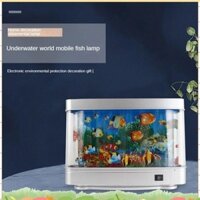 Đèn Led Bể Cá Đèn Ngủ Năng Động Đại Dương Ảo Cá Heo Nhân Tạo Nhiệt Đới Phong Cảnh Dễ Thương Trang Trí Phòng EU Cắm regharry
