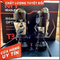 Đèn led bi cầu mini T3 Pro nâng cấp chân H4 12V-24V cho ôtô, xe máy,bản nâng cấp từ T2 shop phutung_xemay_dh