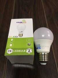 Đèn led bulb 3w-Kingled, DOB-LB-3-A3. Đui xoáy E27. Ánh sáng Trắngvàng.  - Bulb 3W E27 as trắng