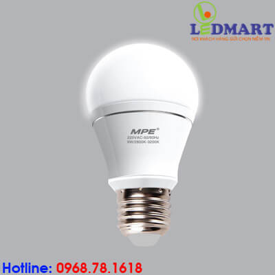 Đèn LED Bulb 9W MPE LBA-9