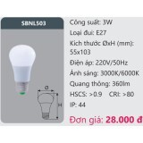 Đèn led Bulb Duhal 3W SBNL503