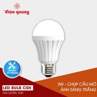 Đèn LED bulb thân nhựa Điện Quang ĐQ LEDBUA50 03765 (3W daylight chụp cầu mờ) [bonus]