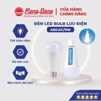 Đèn LED Bulb tích điện 9W Rạng Đông A80.KC/9W