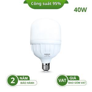 Đèn led bulb trụ thân nhựa tròn Kawaled T120-40W