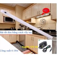 Đèn led cảm ứng vẫy tay lắp tủ bếp 900mm bóng 11w kèm nguồn 12V2A