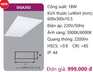 Đèn led cao cấp Duhal DGA202