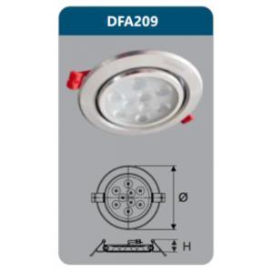 Đèn led chiếu điểm âm trần 9W Duhal DFA209