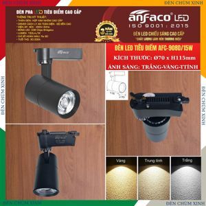 Đèn led chiếu điểm Anfaco AFC 908D - 15W