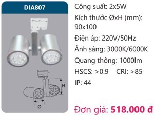 Đèn led chiếu điểm Duhal DIA807