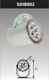 Đèn led chiếu điểm gắn trần 7w SDIB802