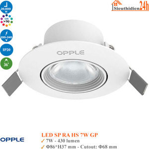 Đèn LED chiếu điểm Opple LED SP-RA-HS 7W-GP