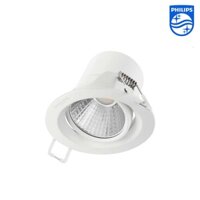 Đèn LED chiếu điểm Philips 7W Pomeron 59776 | Đổi góc chiếu 2 trục | Cắt lỗ trần Ø70mm