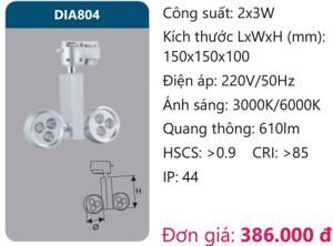 Đèn led chiếu điểm thanh ray Duhal DIA804