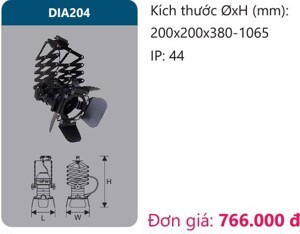 Đèn led chiếu điểm thanh ray Duhal DIA204