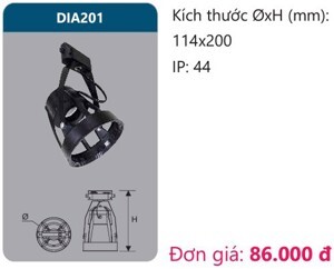 Đèn led chiếu điểm thanh ray Duhal DIA201
