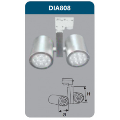 Đèn led chiếu điểm thanh ray Duhal DIA808