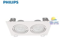 Đèn led chiếu điểm vuông GD100 2x9w Philips | Đèn LED Philips Việt Nam