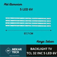 Đèn LED Chiếu Sáng 5 Bóng TCL 32 Inch 6V 32D3000 32D1200 32A3 32B3 Dành Cho TV