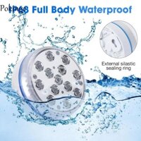 Đèn LED chìm POKINGE, Đèn bơi dưới nước cập nhật IP68, Đèn bơi Mini hoạt động bằng pin chống nước với đèn hồ bơi từ xa Ao / Bể bơi / Bể cá
