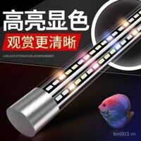Đèn LED cho bể cá, đèn chiếu sáng bể cá, đèn chìm ba màu chống nước, đèn cá rồng màu sắc, đèn trang trí đổi màu NQFP